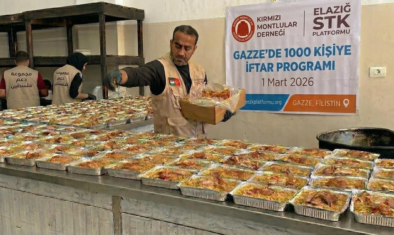Elazığ’dan Gazze’ye Gönül Köprüsü: 1000 Kişilik İftar Sofrası Kuruldu