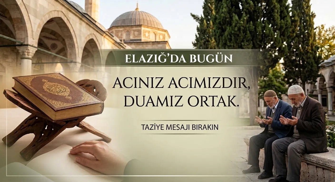Elazığ’da Bugün’den Örnek Hizmet: Taziye Mesajları Artık Dijital Dünyada