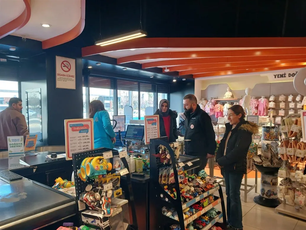 Elazığ’da market ve işletmelere poşet denetimi